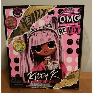 L.O.L. Surprise! OMG Remix Kitty K Fashion Doll with Accessories - Multicoloured